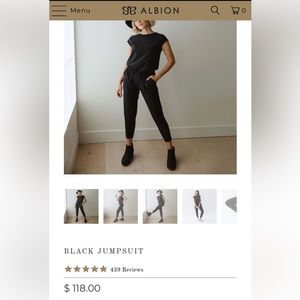Albion Fit Black Jumpsuit